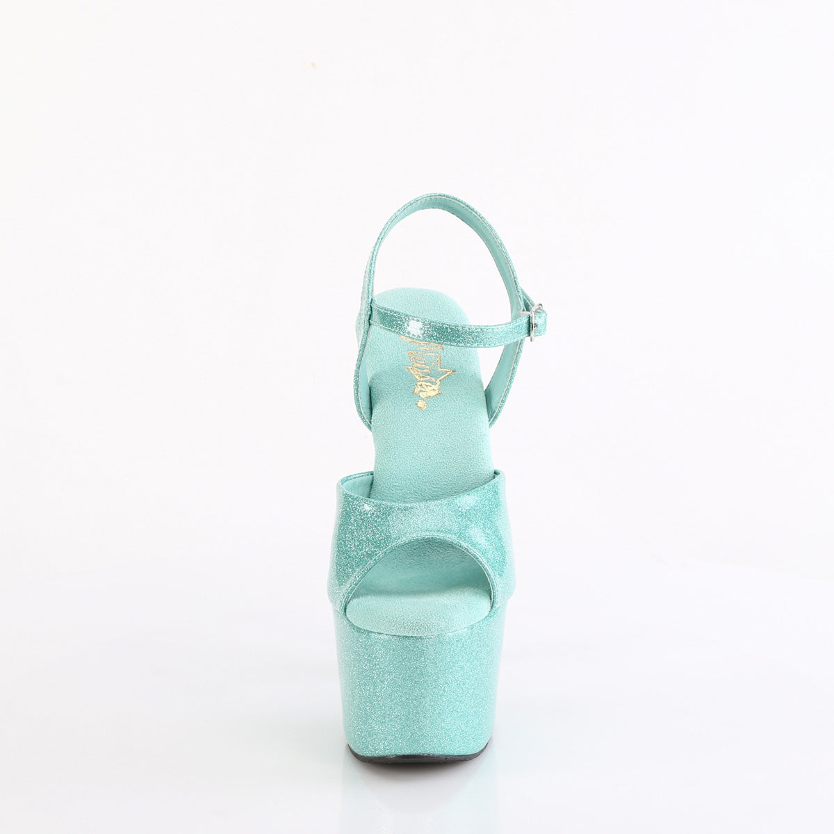 7" Heel, 2 3/4" PF Ankle Strap Sandal (Pleaser ADO709GP/AQG/M)