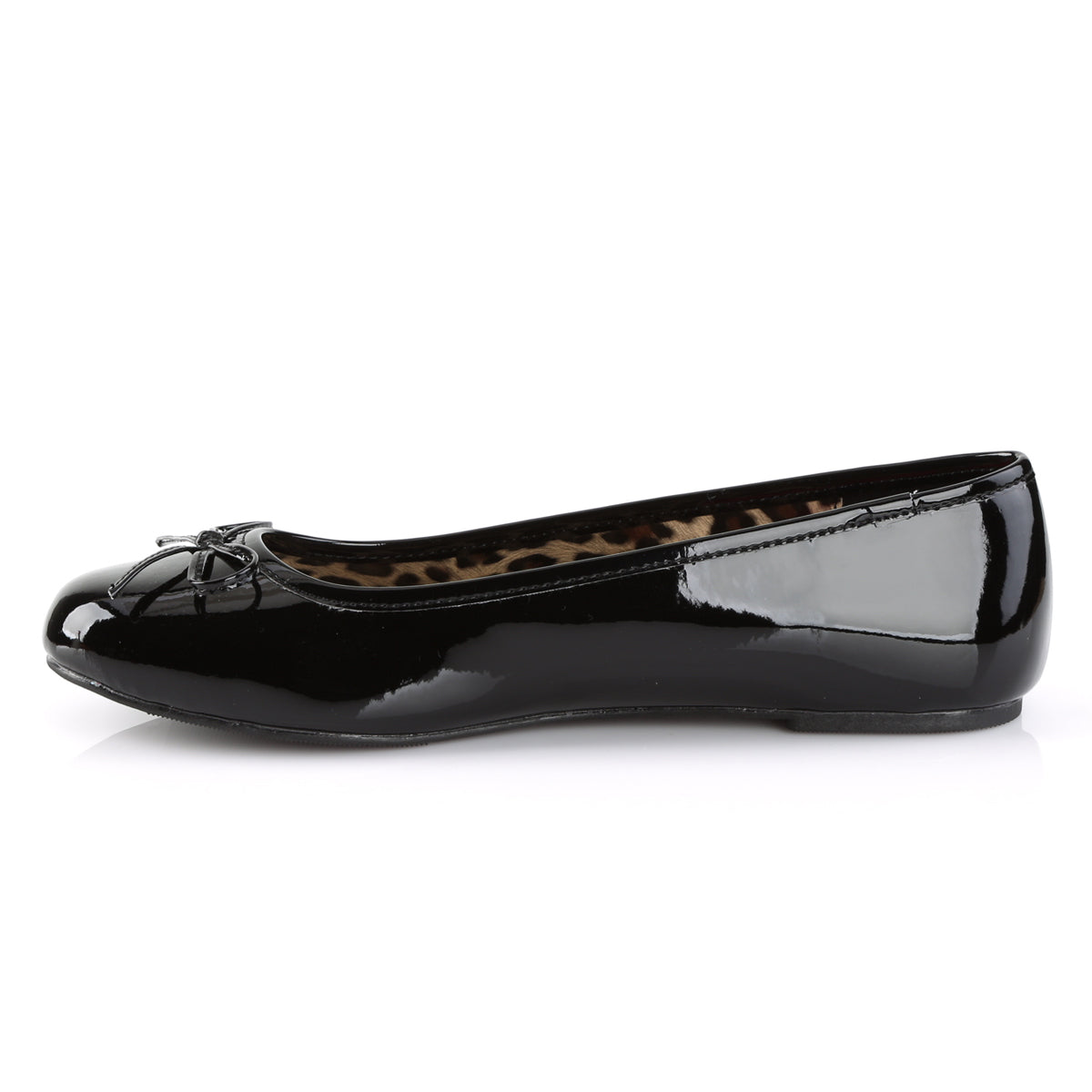 Ballet Flat W/ Bow Accent (Pleaser Pink Label ANNA01/B)
