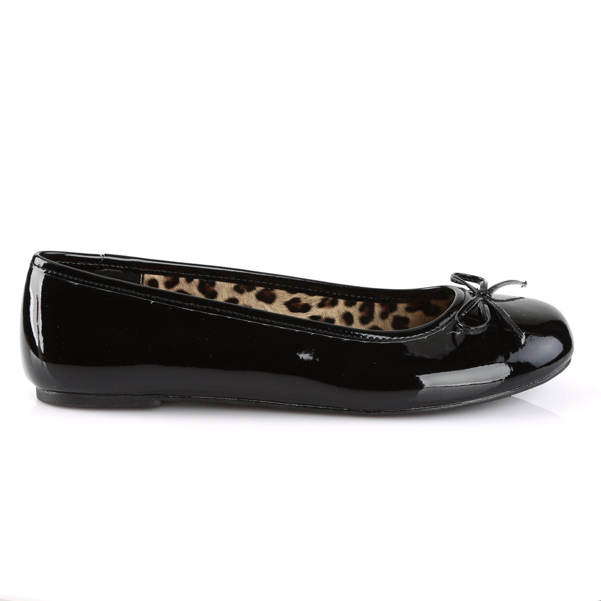 Ballet Flat W/ Bow Accent (Pleaser Pink Label ANNA01/B)