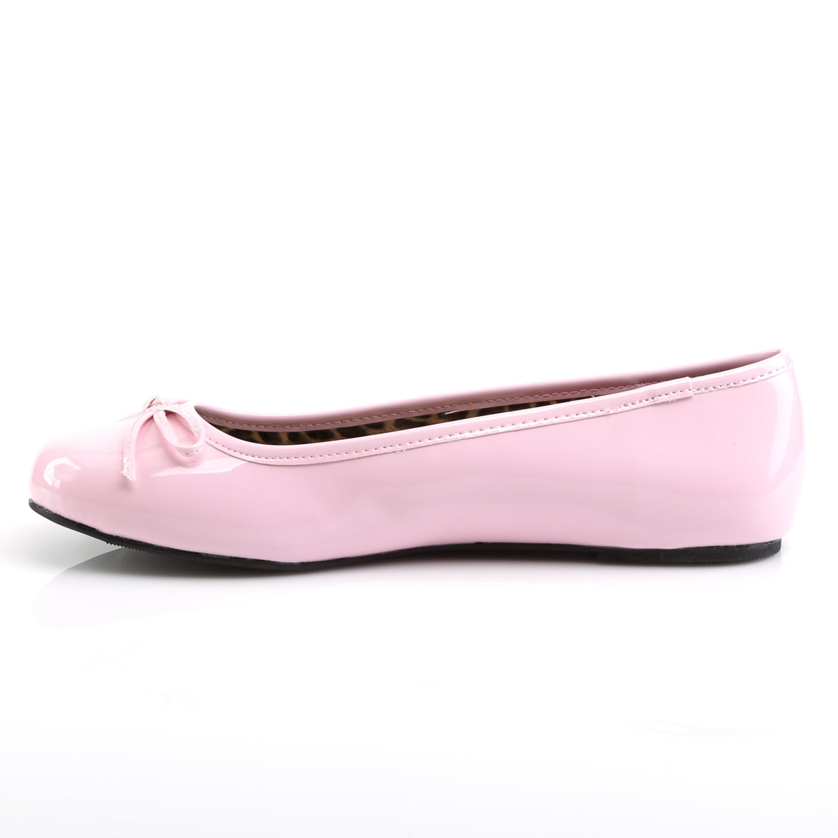 Ballet Flat W/ Bow Accent (Pleaser Pink Label ANNA01/B)