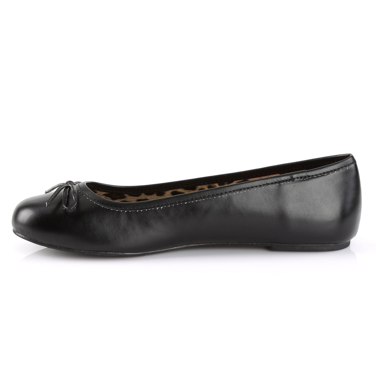 Ballet Flat W/ Bow Accent (Pleaser Pink Label ANNA01/B)
