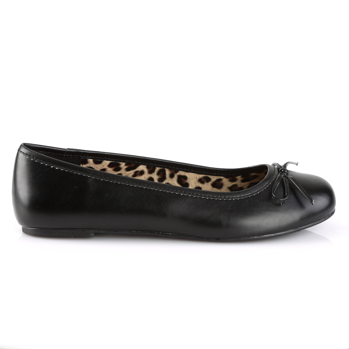 Ballet Flat W/ Bow Accent (Pleaser Pink Label ANNA01/B)
