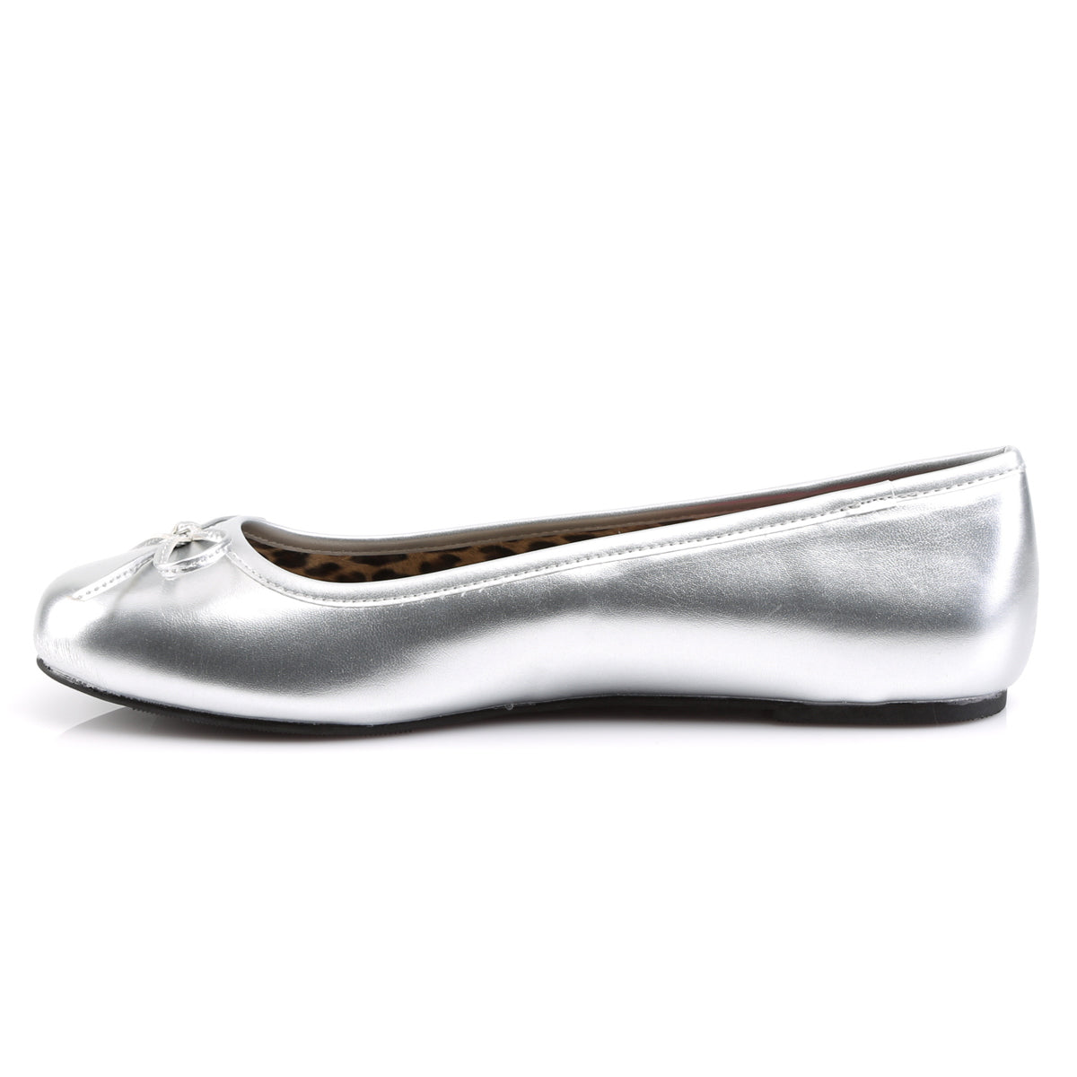 Ballet Flat W/ Bow Accent (Pleaser Pink Label ANNA01/B)