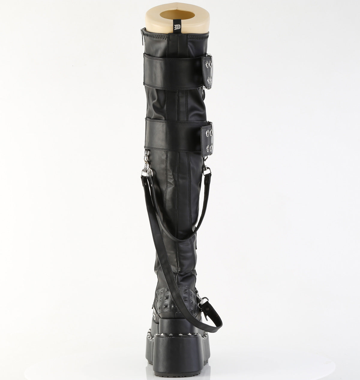4 1/2" Tiered PF STR Over-The-Knee Boot, Side Zip (Demonia BEAR316/BVL)