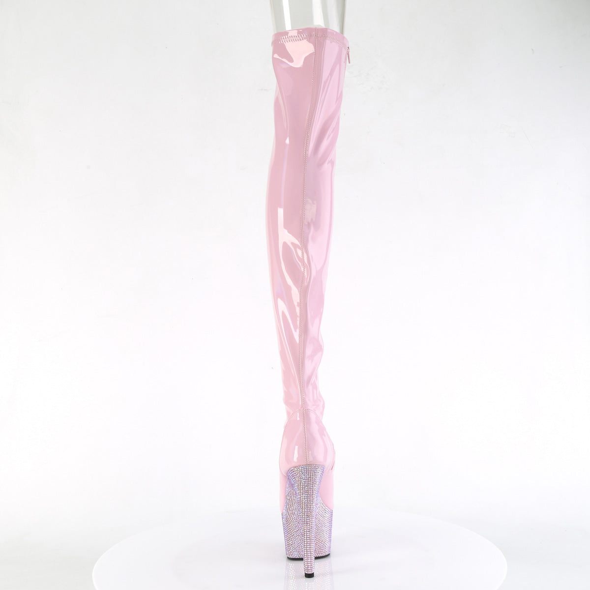 *7" Heel, 2 3/4" PF Peep Toe Thigh Boot w/RS, Side Zip (Pleaser BEJ3011-7/BHG/MDBRS)