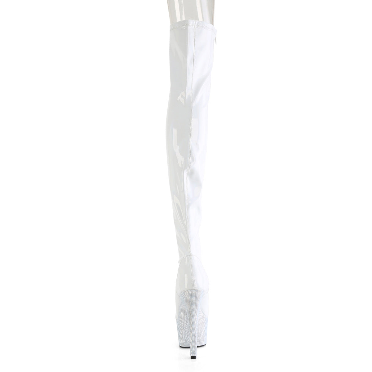 *7" Heel, 2 3/4" PF Peep Toe Thigh Boot w/RS, Side Zip (Pleaser BEJ3011-7/BHG/MDBRS)