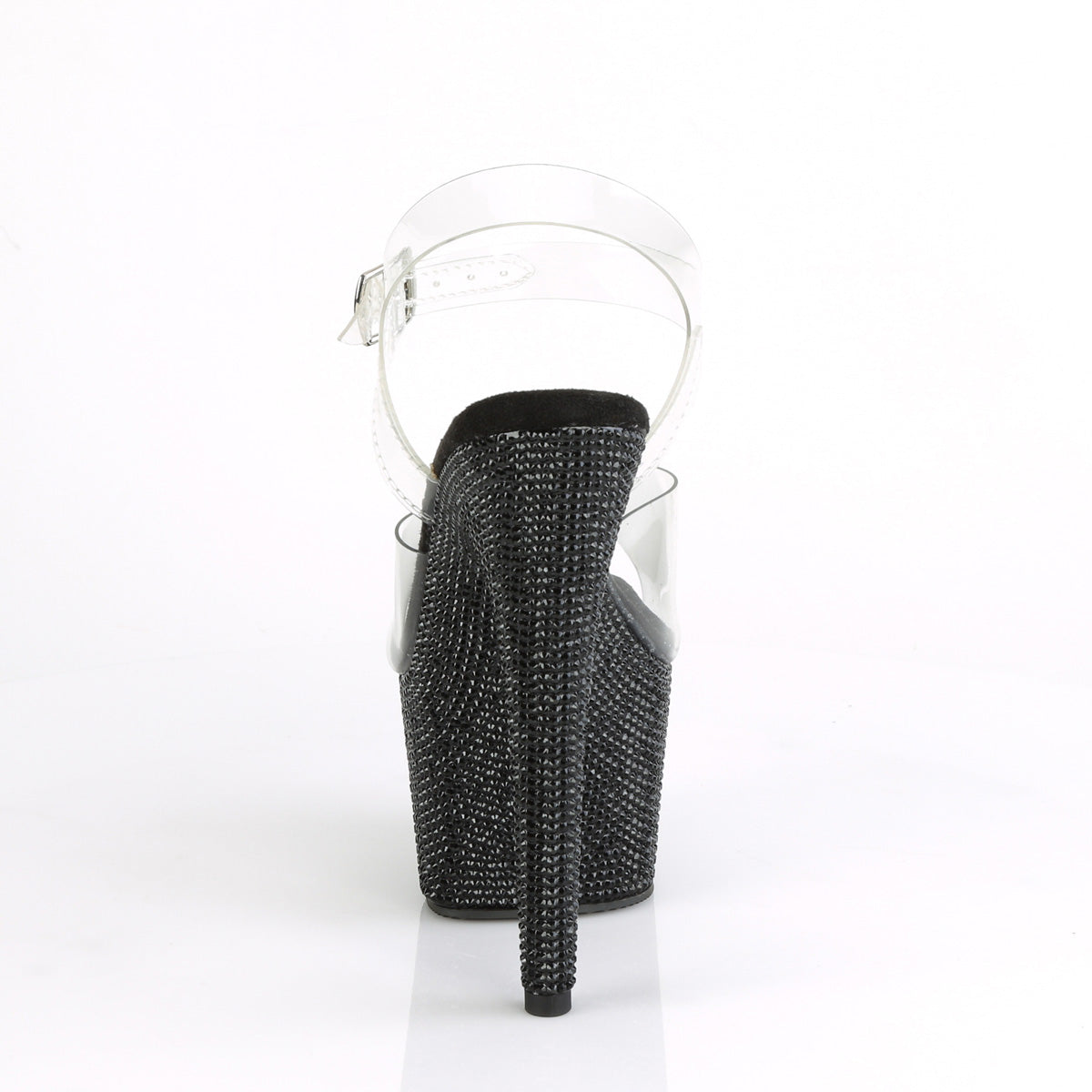 7" Heel, 2 3/4" PF Ankle Strap Sandal w/RS (Pleaser BEJ708DM/C/BRS)