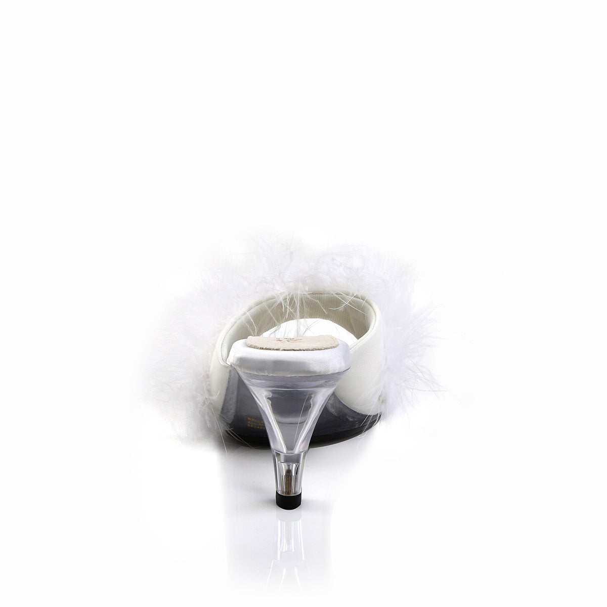 3" Heel, 1/8" Mini PF Marabou Fur Slide (Fabulicious BEL301F/BPPU)