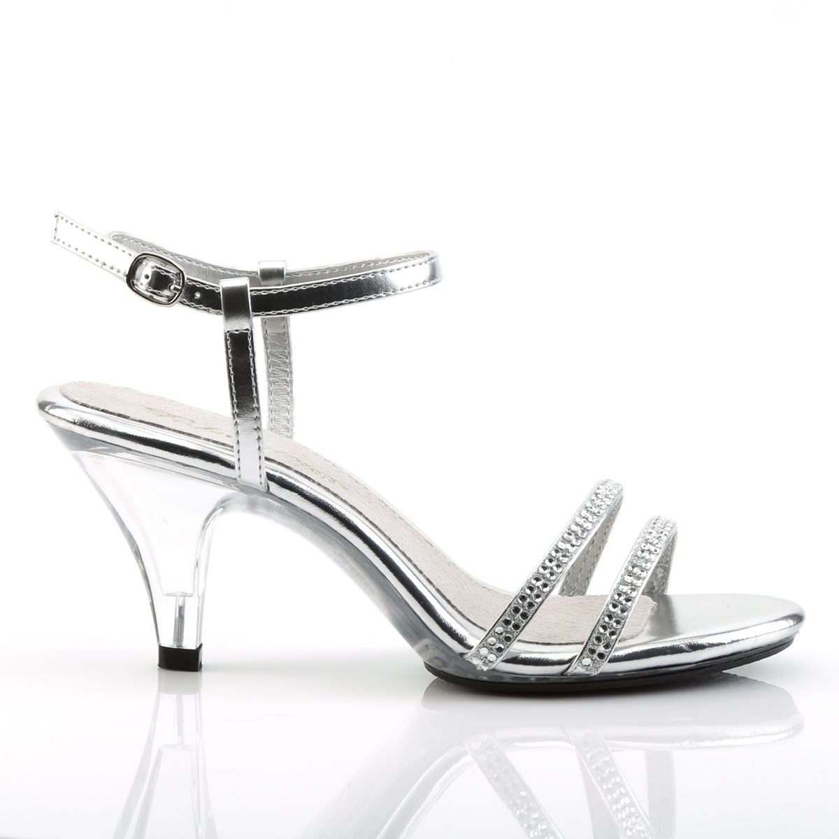 3" Stiletto Heel Ankle Strap Mini-PF Sandal W/RS (Fabulicious BEL316/S/RS)