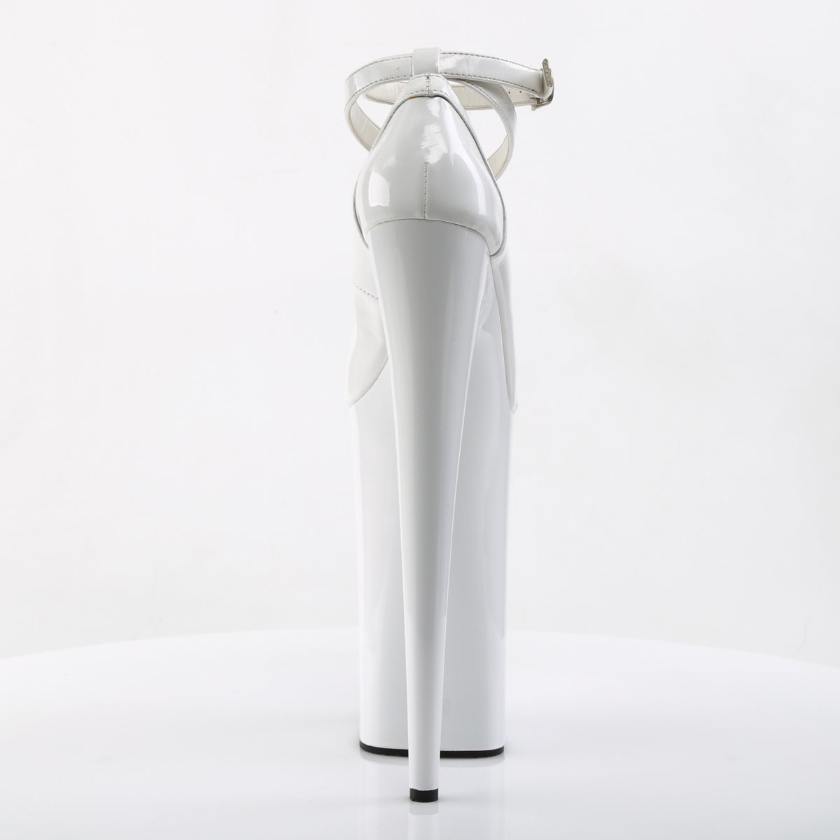 *10" Heel, 6 1/4" PF Criss-Cross Ankle Strap Pump (Pleaser BEY087/B/M)
