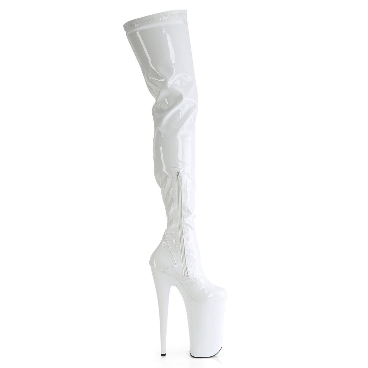10" Heel, 6 1/4" PF Crotch Boot, Side Zip (Pleaser BEY4000/B/M)