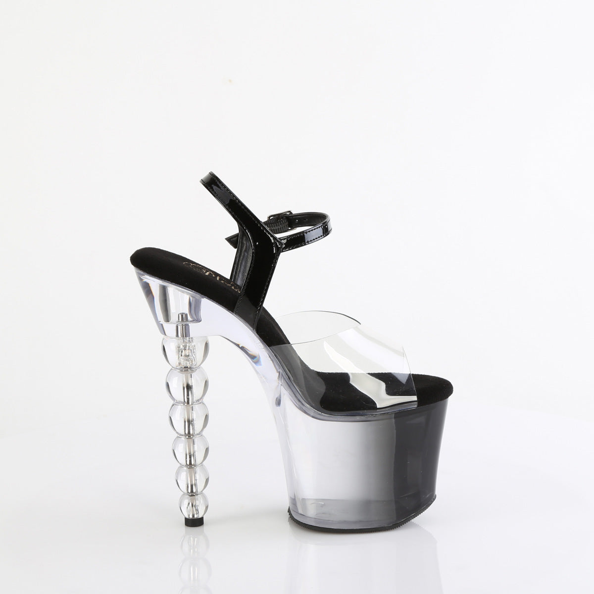 **7" Heel, 2 3/4" PF Ankle Strap Sandal (Pleaser BLISS708-1BC/C-B/B-C)