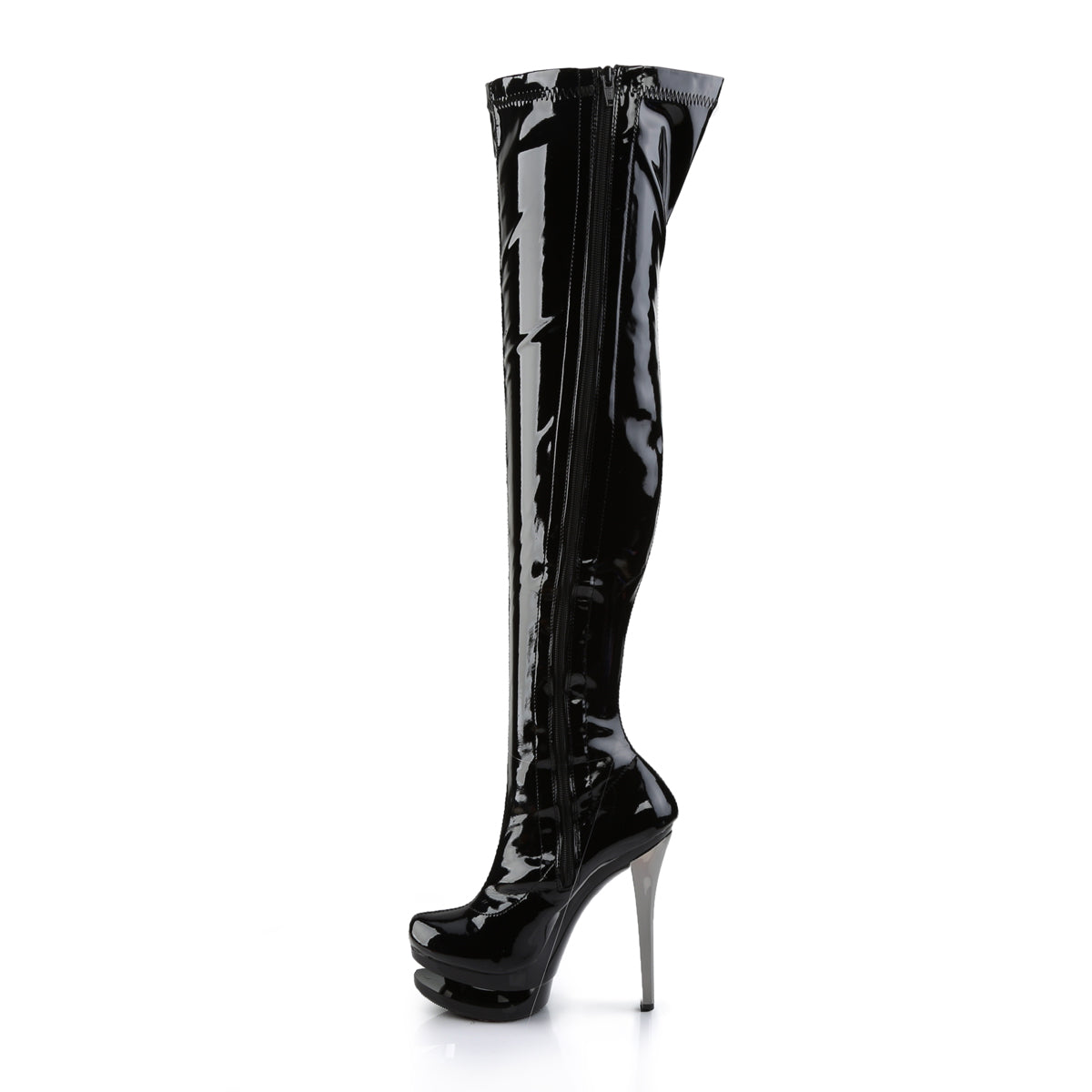 *6" Heel, 1 1/2" Dual PF Thigh High Boot (Pleaser BL3000/B/B-PCH)