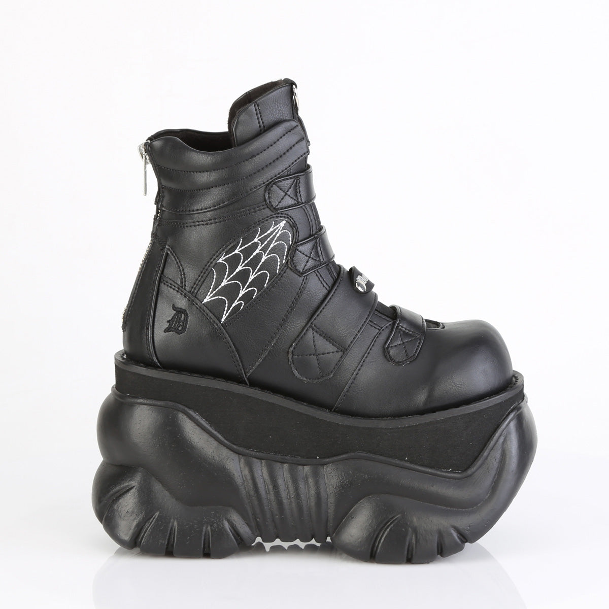 3" PF Ankle Boot, Back Zip (Demonia BOX70/BVL)
