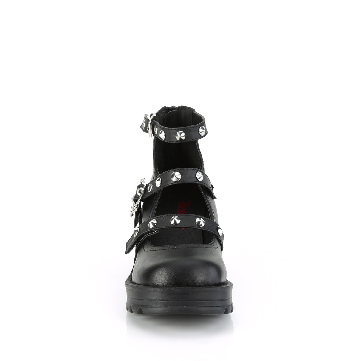 2 3/4" Heel, 1" Platform Ankle High Strappy Shoe (Demonia BRATTY30/BVL)