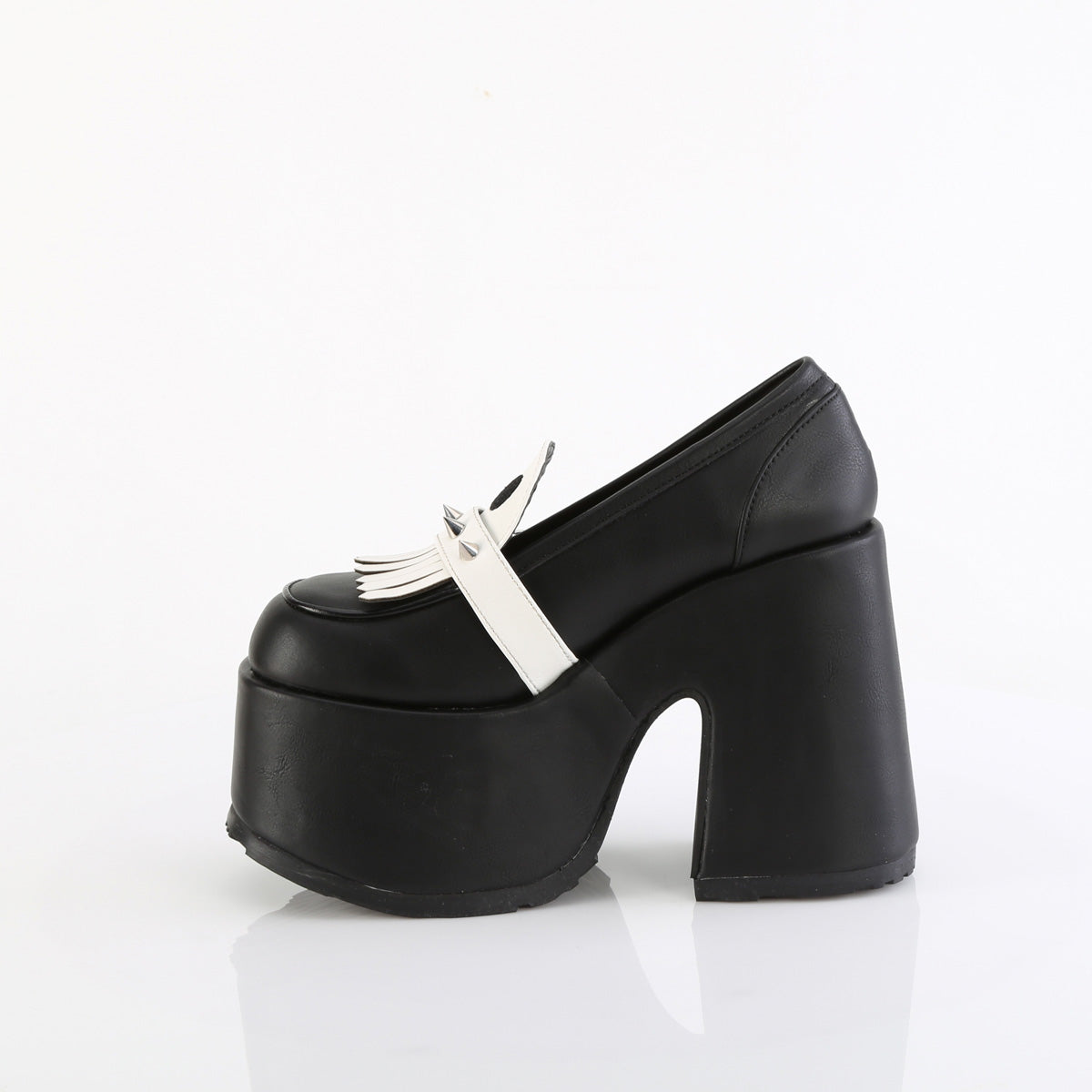 **5" Chunky Heel, 3" Platform Oxford Shoe (Demonia CAM58/BVL)