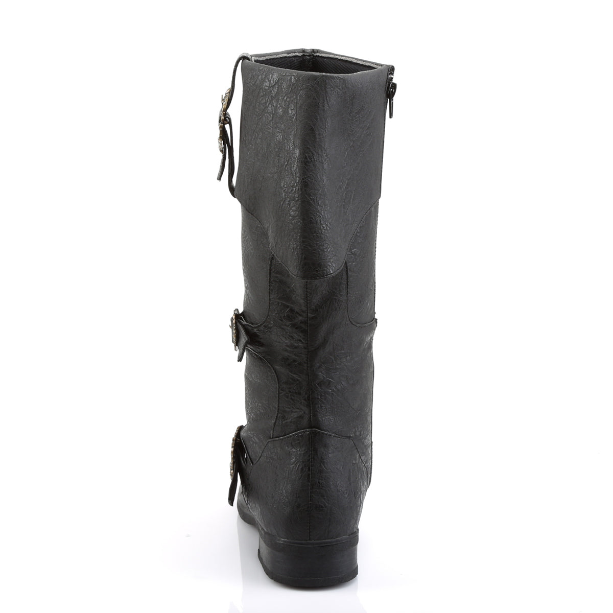 1 1/2" Heel, Cuffed Knee Boot W/ Octopus Buckles, Side Zip (Funtasma CARR299/BNPU)