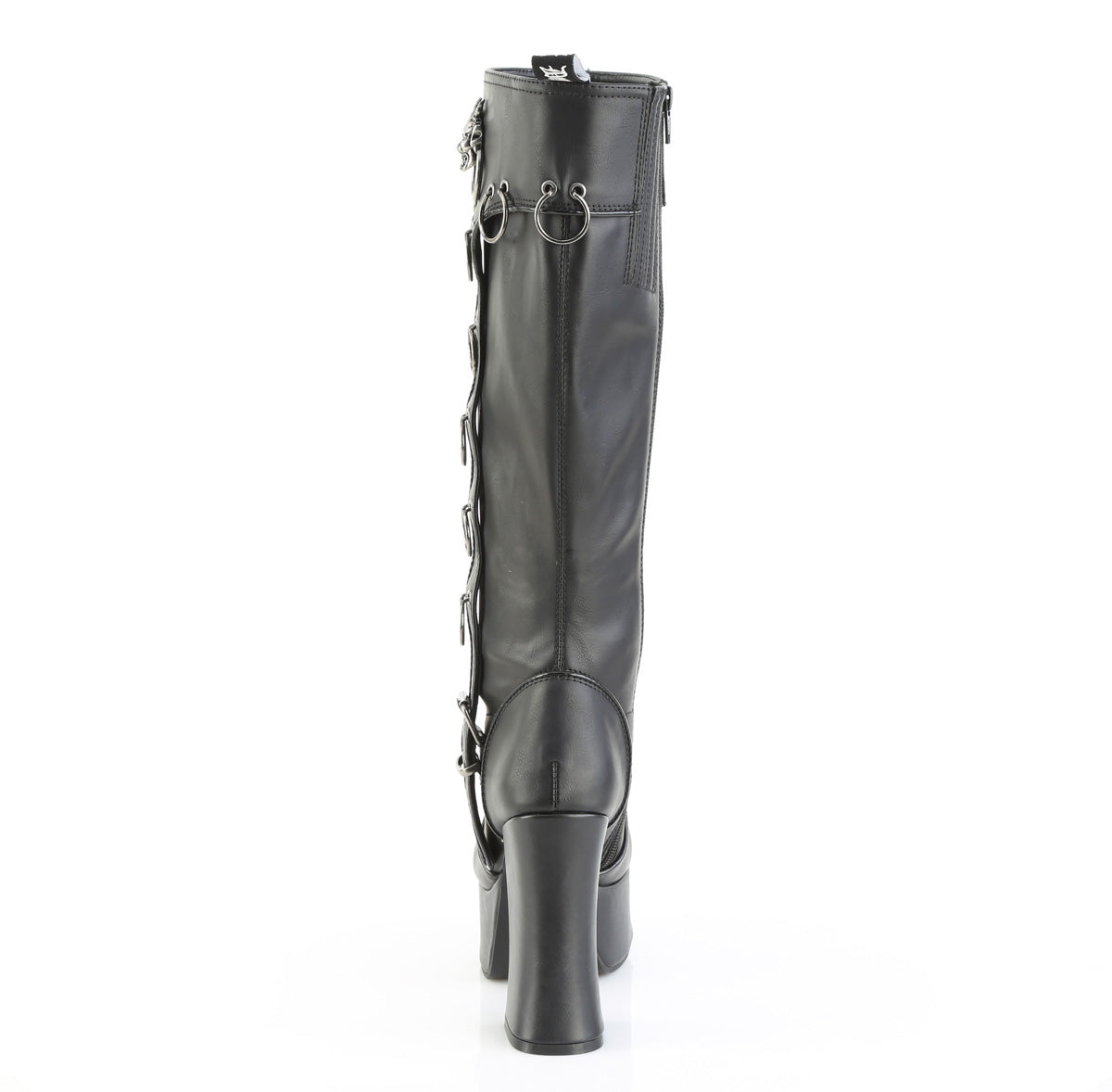4 1/2" Heel, 2" PF Knee High Boot, Inside Zip (Demonia CHA211/BVL)