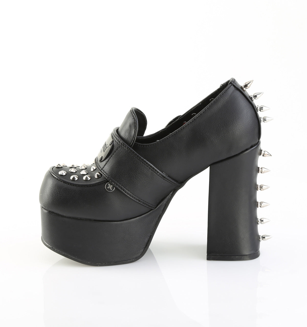 4 1/2" Heel, 2" PF Lace-Up Loafer (Demonia CHA32/BVL)