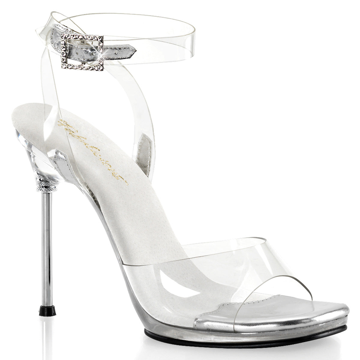 **4 1/2" Heel, 1/4" PF Wrap Around Ankle Strap Sandal (Fabulicious CHIC06/C/M)