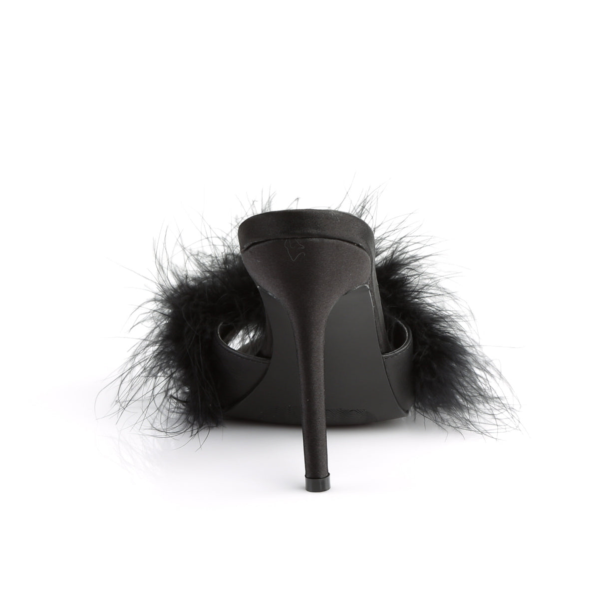 4" Heel Marabou Fur Slipper (Fabulicious CLAS01F/BPPU-F)
