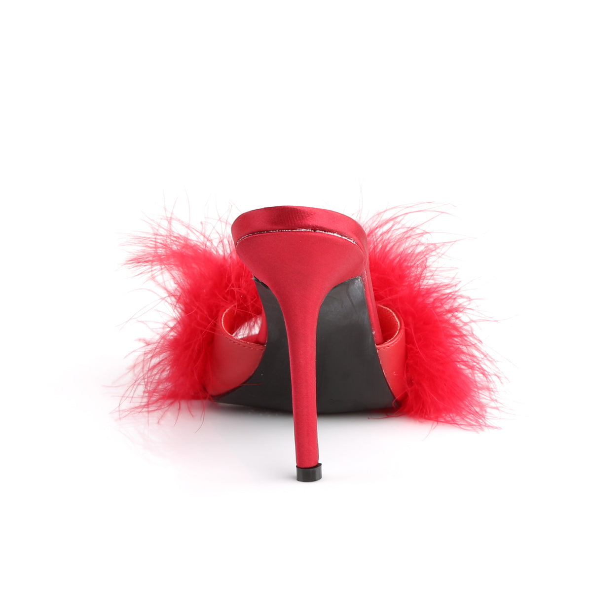 4" Heel Marabou Fur Slipper (Fabulicious CLAS01F/BPPU-F)