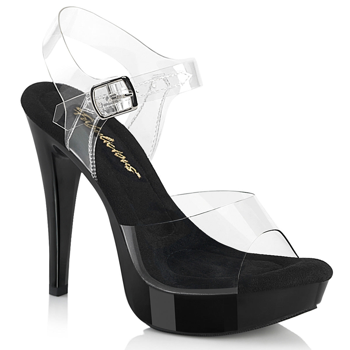 5" Heel, 1" PF Ankle Strap Sandal (Fabulicious CTAIL508/C-BP/BPT)