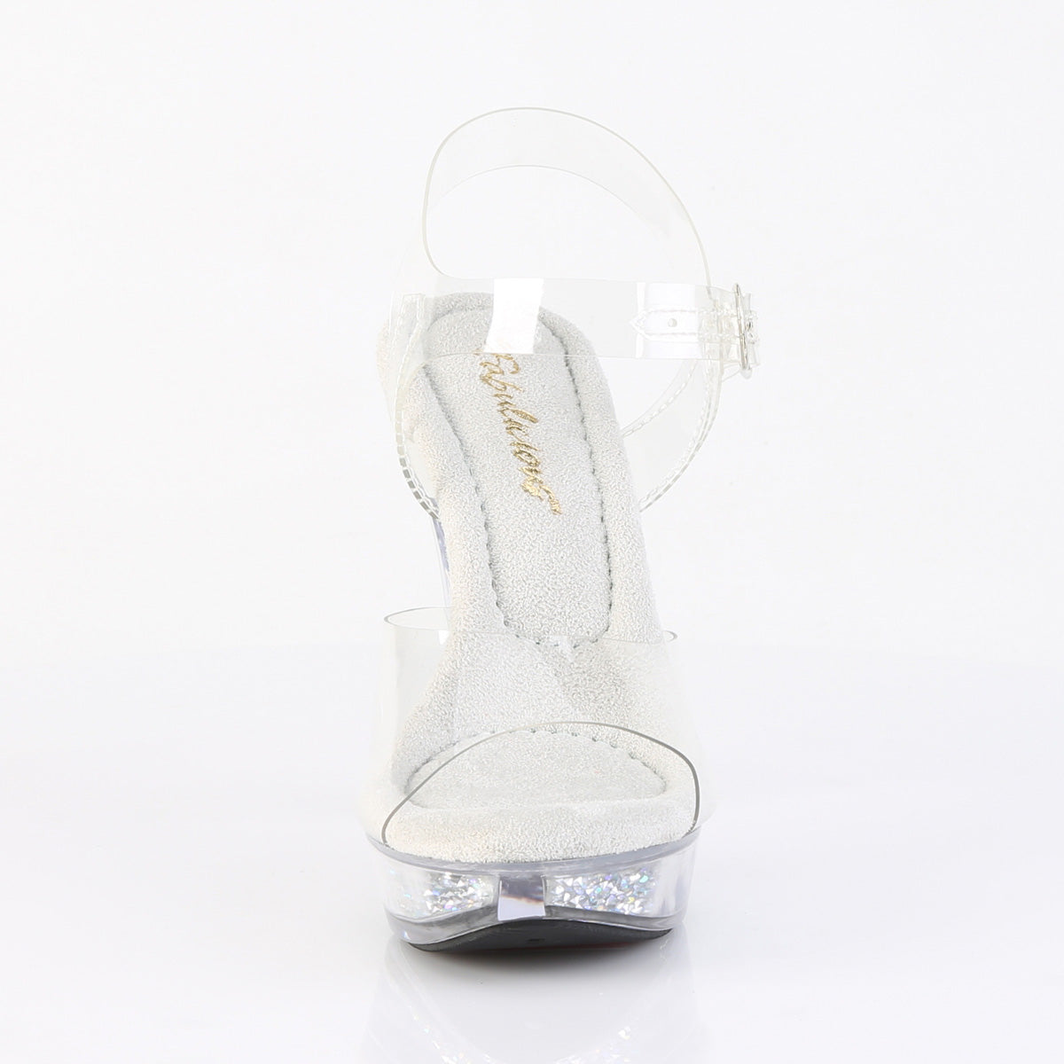 5" Heel, 1" PF Ankle Strap Sandal w/RS Inserts (Fabulicious CTAIL508RSI/C/C-SRS)