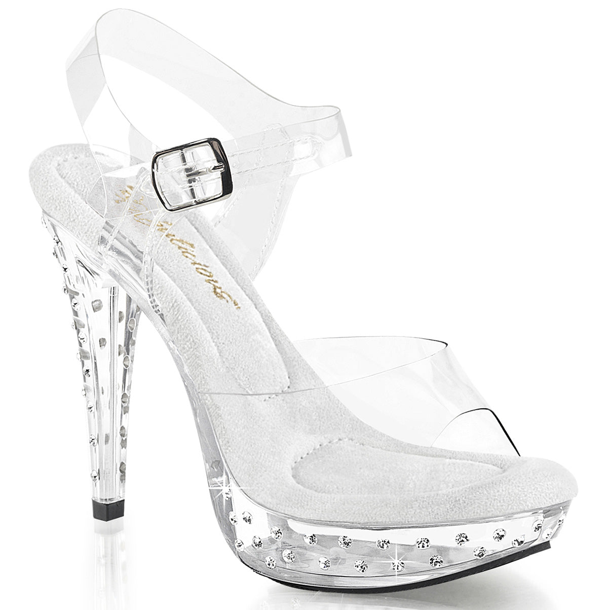 5" Heel, 1" PF Ankle Strap Sandal (Fabulicious CTAIL508SDT/C/M)