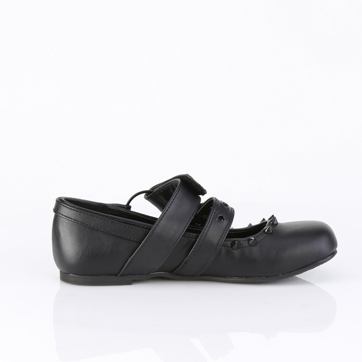 Ballet Flat Double Strap Mary Jane (Demonia DAI08/BVL)