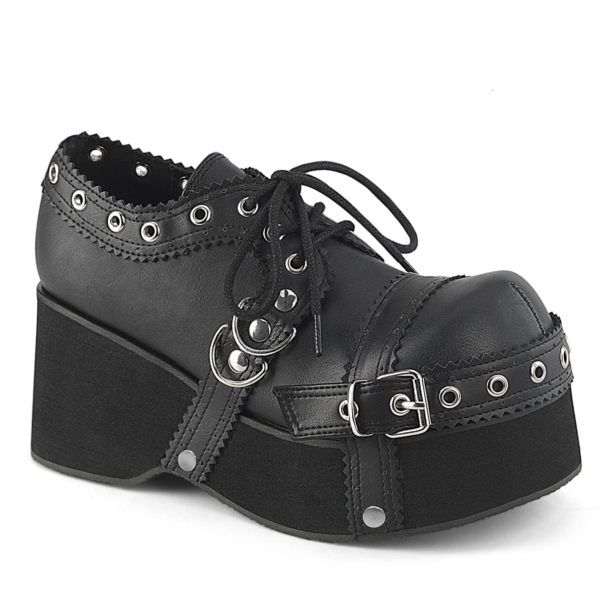 3 1/4" PF Lace-Up Oxford Shoe (Demonia DANK28/BVL)