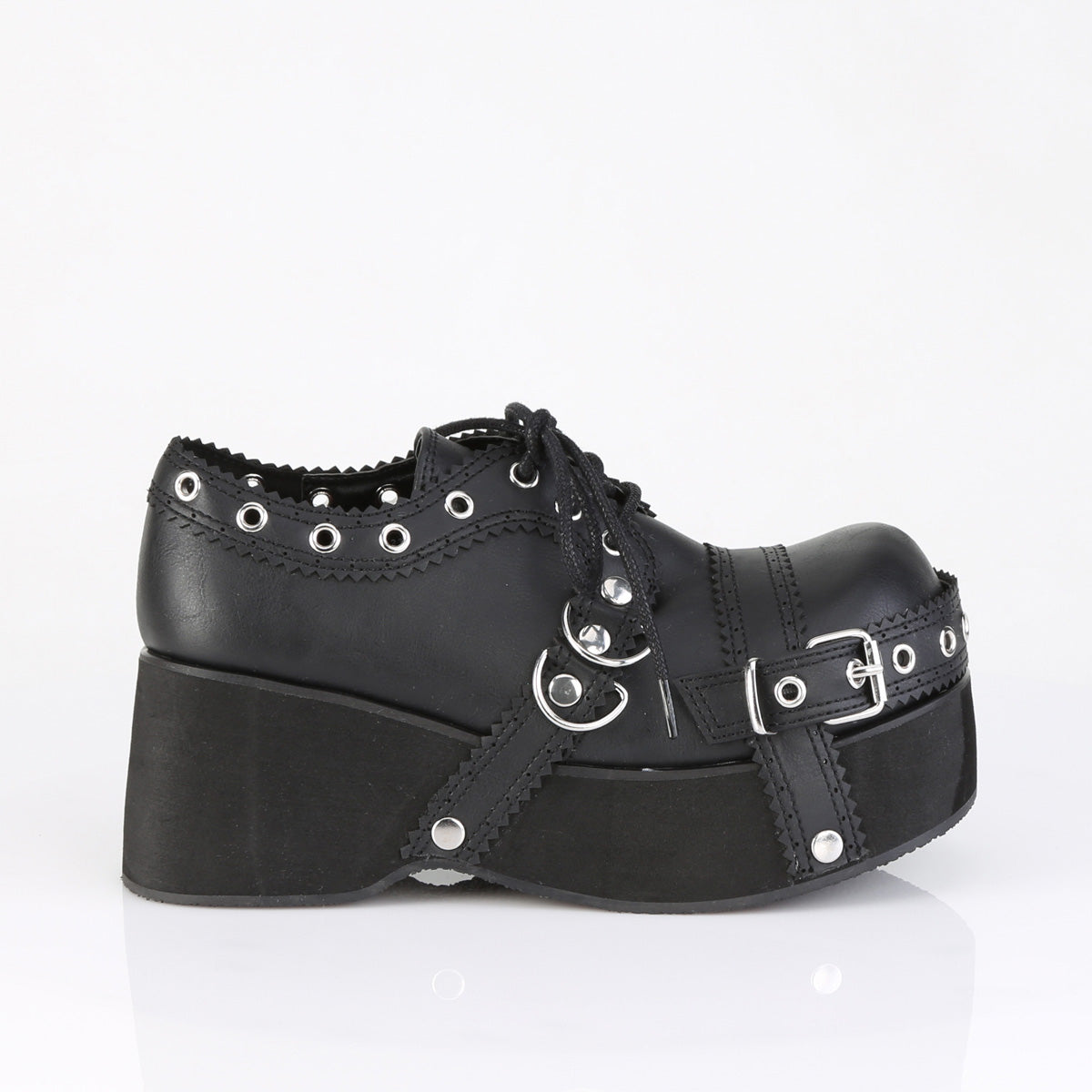 3 1/4" PF Lace-Up Oxford Shoe (Demonia DANK28/BVL)