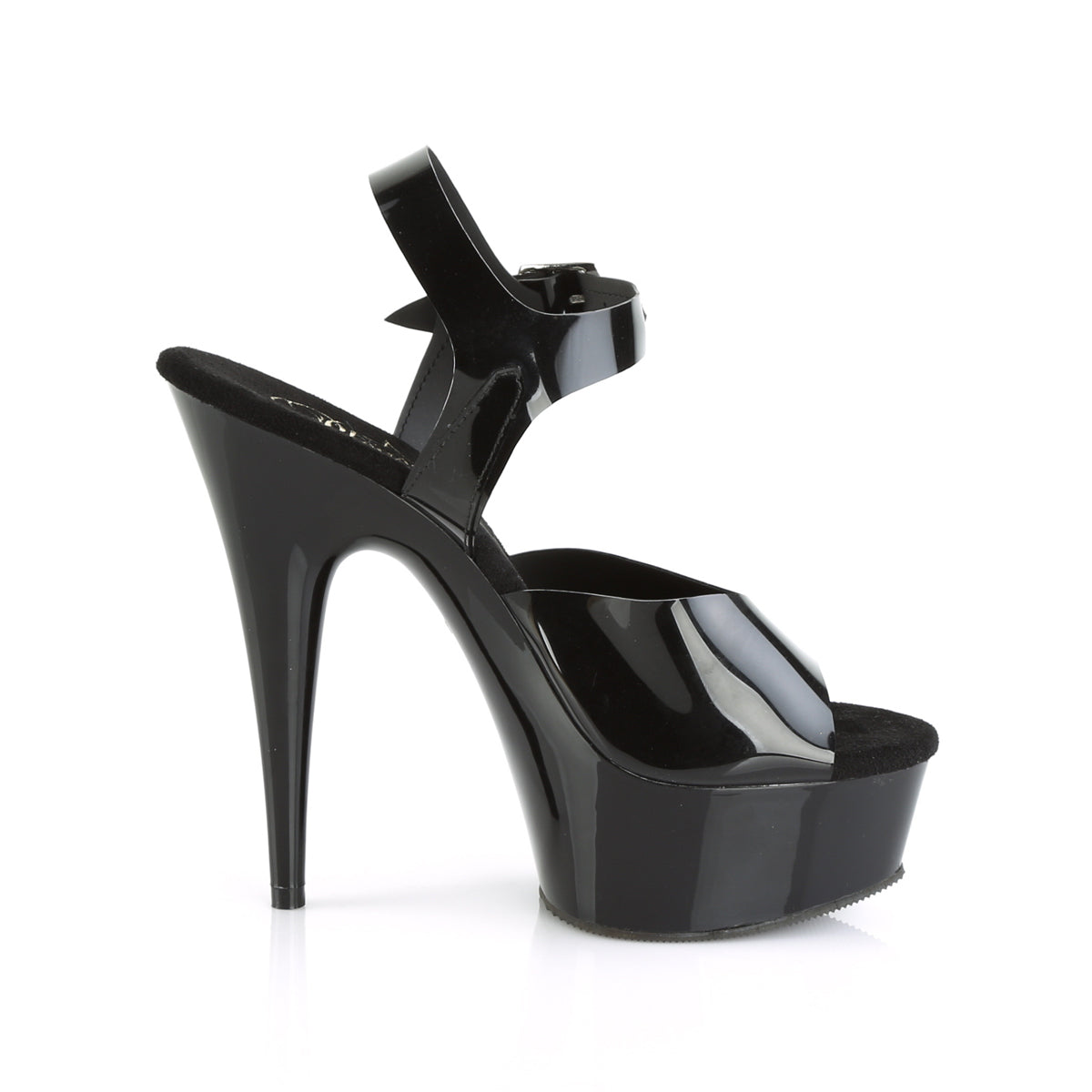6" Heel, 1 3/4" PF Ankle Strap Sandal (Pleaser DEL608N/BTPU/M)