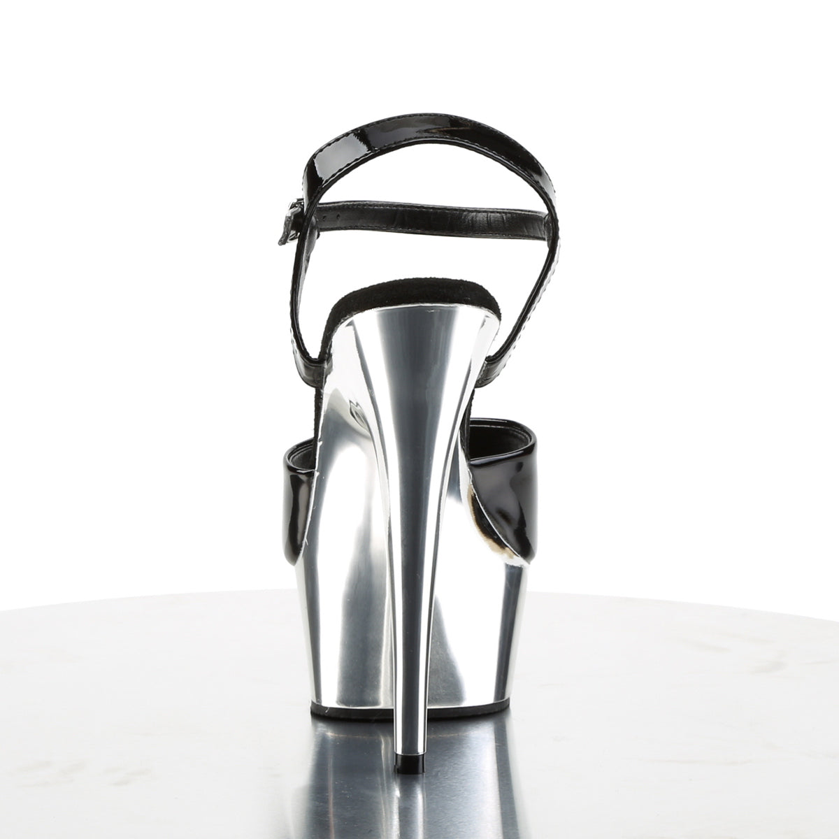 6" Heel, 1 3/4" PF Ankle Strap Sandal (Pleaser DEL609/B/M)