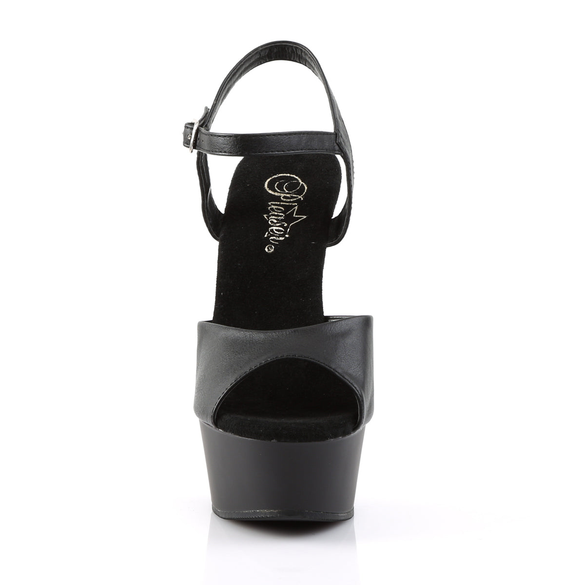 6" Heel, 1 3/4" PF Ankle Strap Sandal (Pleaser DEL609/B/M)