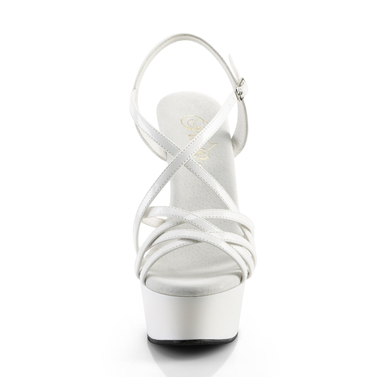 6" Heel, 1 3/4" PF Criss-Cross Strap Sandal (Pleaser DEL613/B/M)