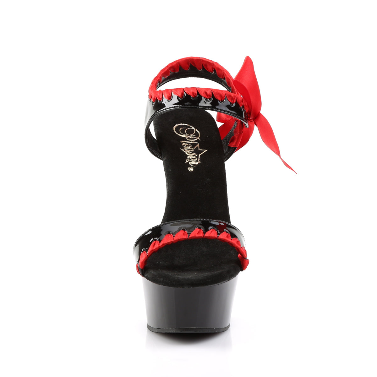 6" Heel Ankle Strap PF Sandal (Pleaser DEL615/BR/B)