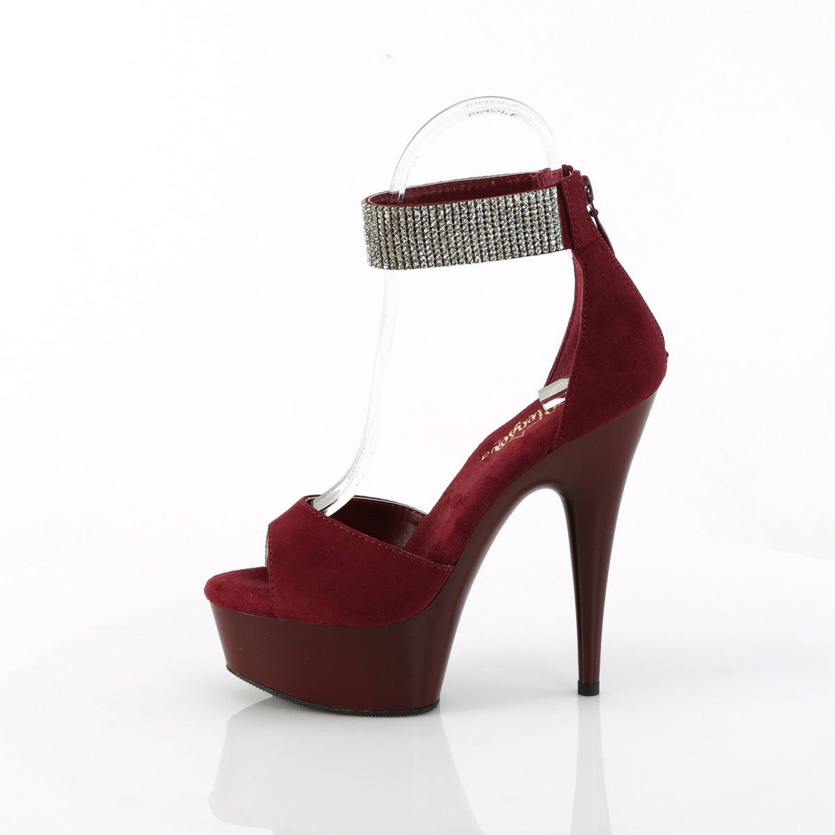 6" Heel, 1 3/4" PF d'Orsay Sandal w/ RS, Back Zip (Pleaser DEL625/BFS/M)