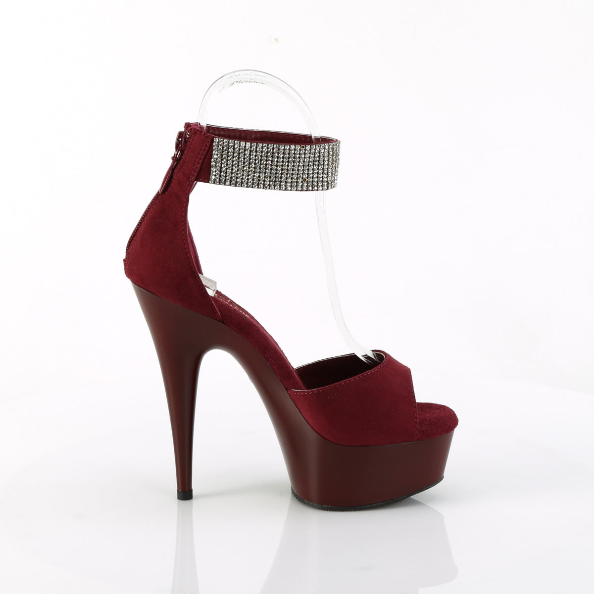 6" Heel, 1 3/4" PF d'Orsay Sandal w/ RS, Back Zip (Pleaser DEL625/BFS/M)