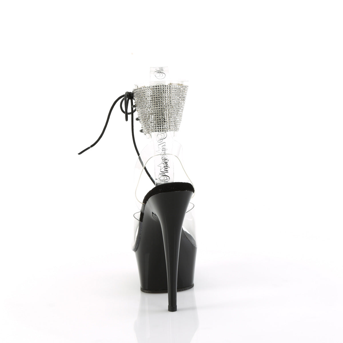 *6" Heel, 1 3/4" PF Ankle Cuff Sandal w/RS (Pleaser DEL691-2RS/C/B)