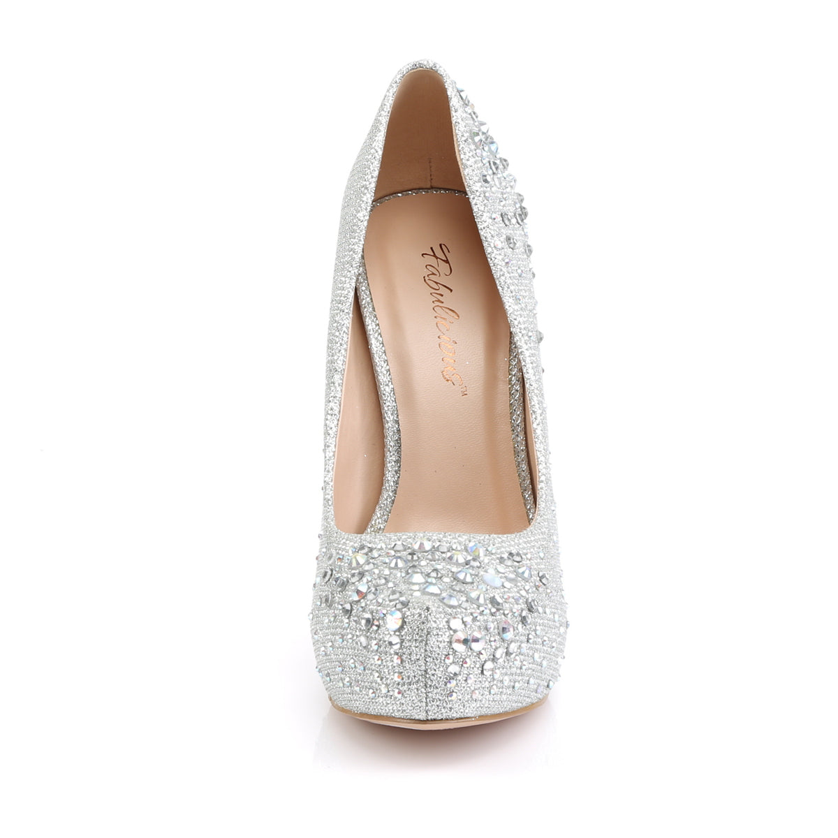 5" Heel, 1" Hidden PF Pump Glitter (Fabulicious DEST06R/SGFA)