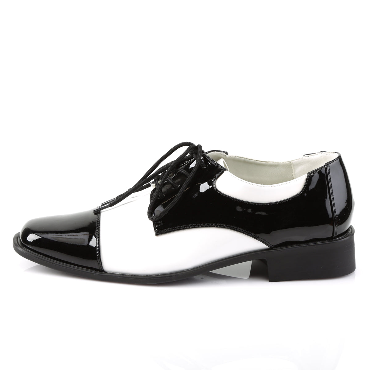**1" Heel, MEN'S DISCO SHOES, Wing Tip (Funtasma DISCO18/BW)