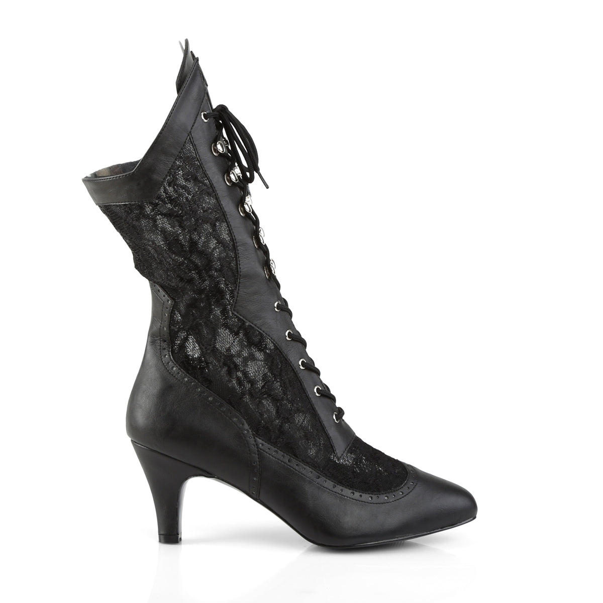 3" Heel Wide Width/Shaft, Calf High Boot (Pleaser Pink Label DIV1050/BPU-SALC)
