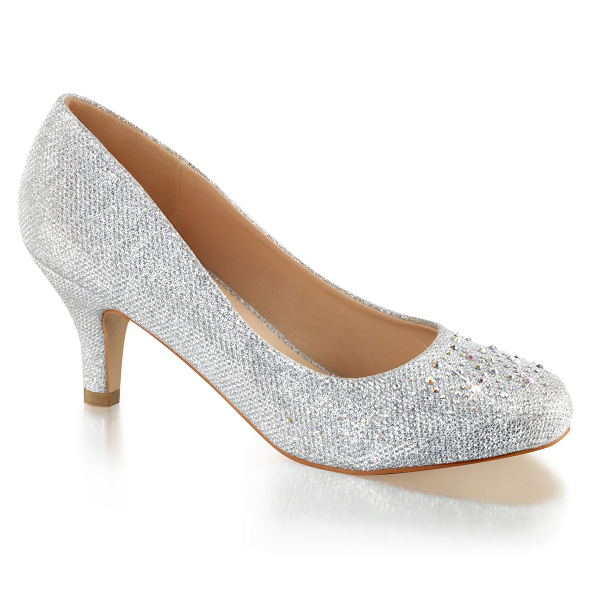 *2 1/2" Kitten Heel, Pump Embellished w/RS Glitt (Fabulicious DORIS06/NUGFA)