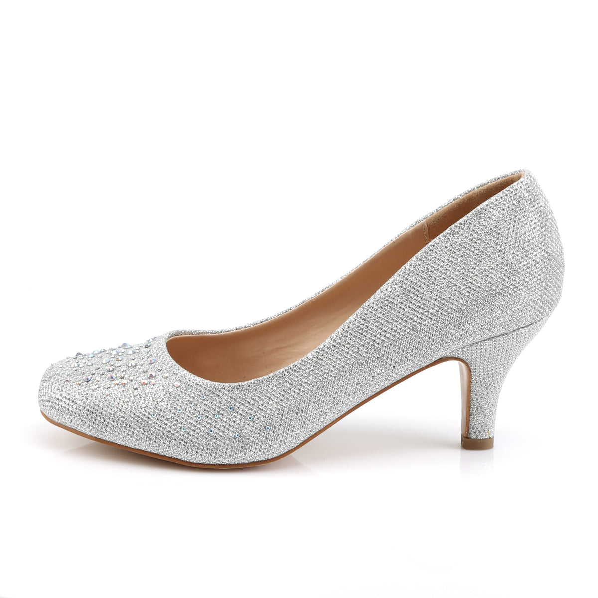 *2 1/2" Kitten Heel, Pump Embellished w/RS Glitt (Fabulicious DORIS06/NUGFA)