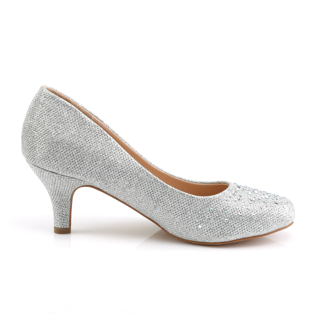 *2 1/2" Kitten Heel, Pump Embellished w/RS Glitt (Fabulicious DORIS06/NUGFA)