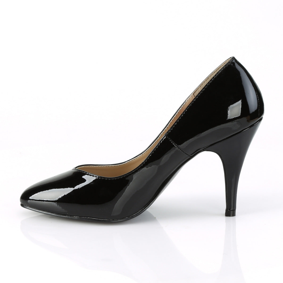 4" Heel Pump (Pleaser Pink Label DRE420W/B)