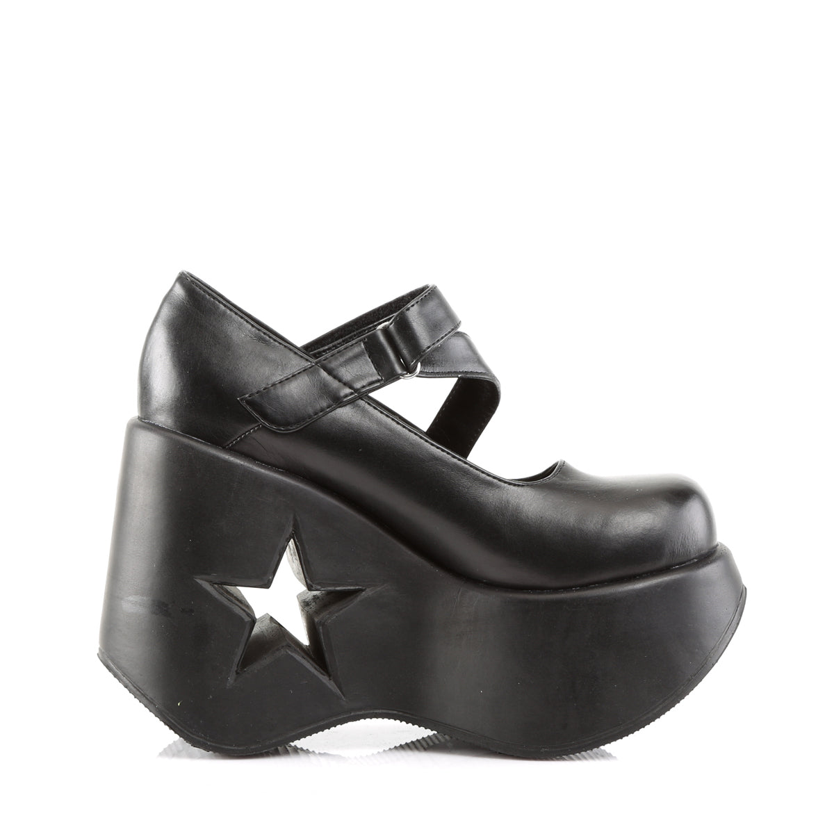 5 1/4" Star Cut-Out Goth Punk Lolita MJ (Demonia DYN03/B/PU)