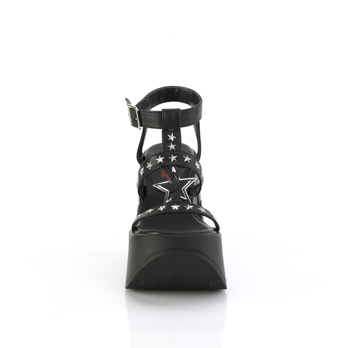 5" Star Cutout PF Wedge Wrap Around Ankle Strap Sandal (Demonia DYN12/BVL)