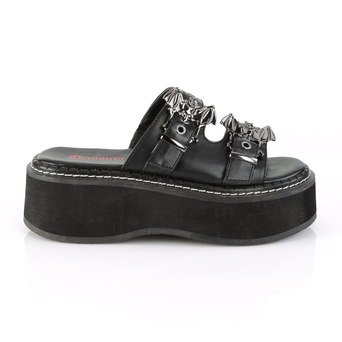 2" Platform Double Strap Slide Sandal (Demonia EMI100/BVL)
